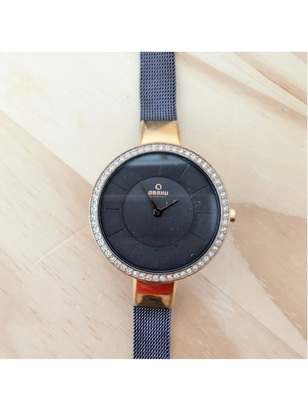 Obaku Analog Brown Dial Women's Watch-V179LEVNMN